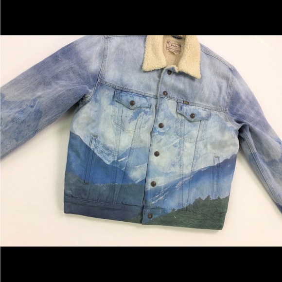 Rare Find Polo Ralph Lauren Mountainscape Denim Jacket. NWT. Size Medium. - Picture 7 of 10